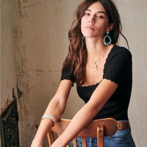 Sezane Anil Jumper in Black